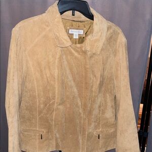Coldwater Creek Light Brown Suede Jacket
